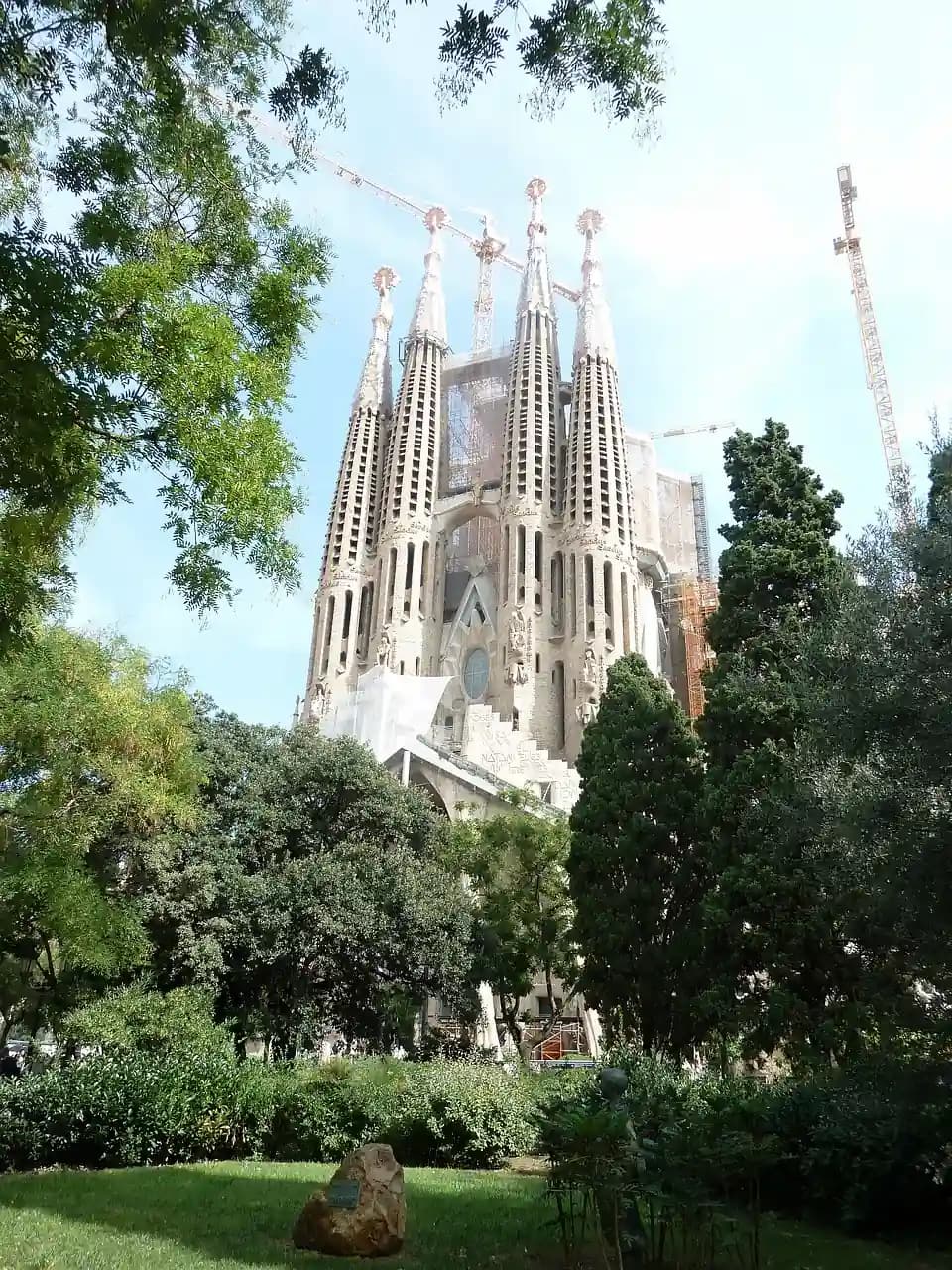 Vista de la Sagrada Familia en Barcelona